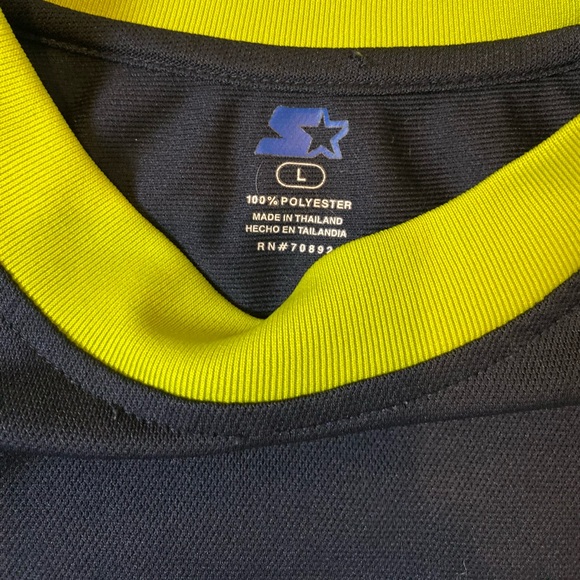 Starter Multicolor Long Sleeve Street wear Shirt Navy Blue, White, Green Large - Picture 3 of 9